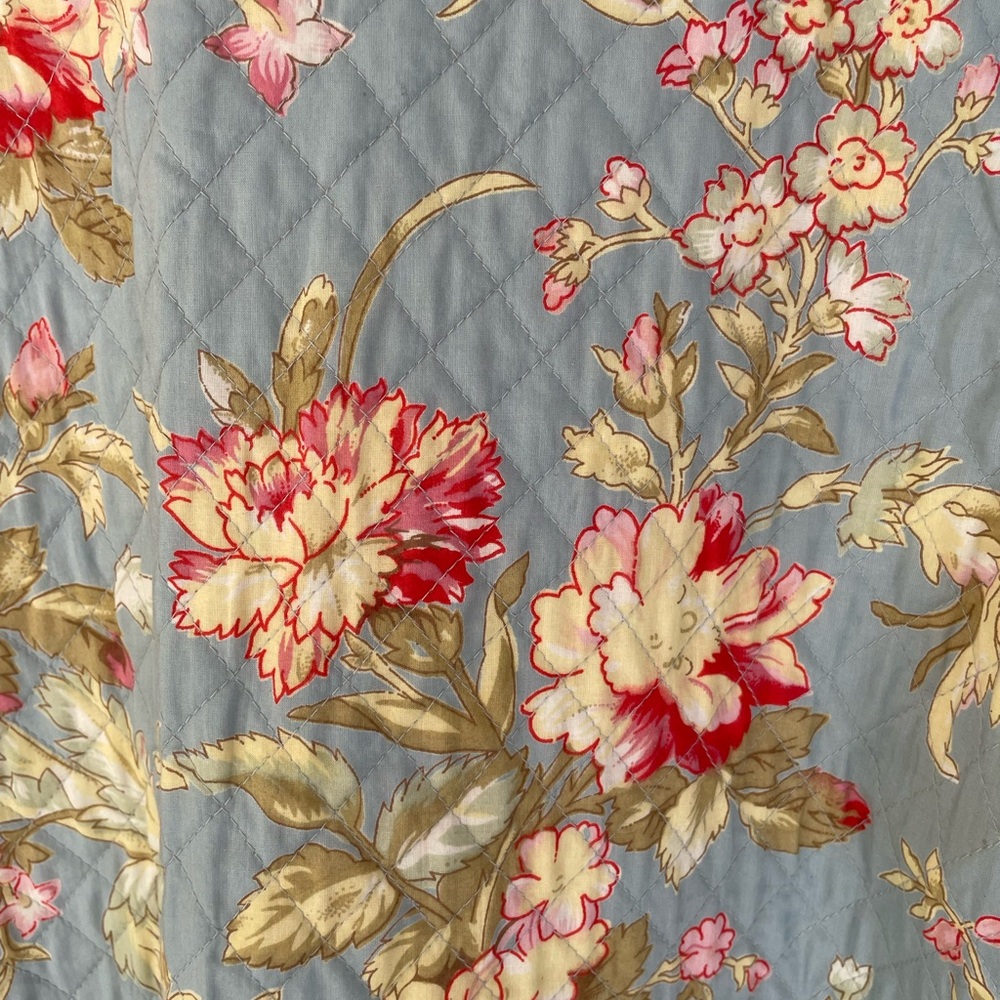 NWT Reversible Jacket — Blue Floral and Pink Striped - Picture 3 of 5